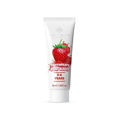 PASTA FONTAINAVIE FM WORLD GROUP DLA DZIECI DO ZĘBÓW SMAK TRUSKAWKOWY 50ml (1)